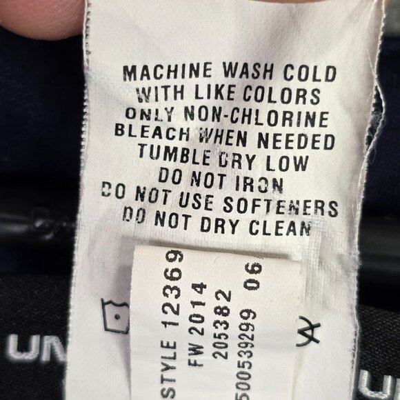 Mens Under Armour Navy 1/4 Zip Pullover Loose Fit Shirt Blitz United Soccer XL - Picture 8 of 8